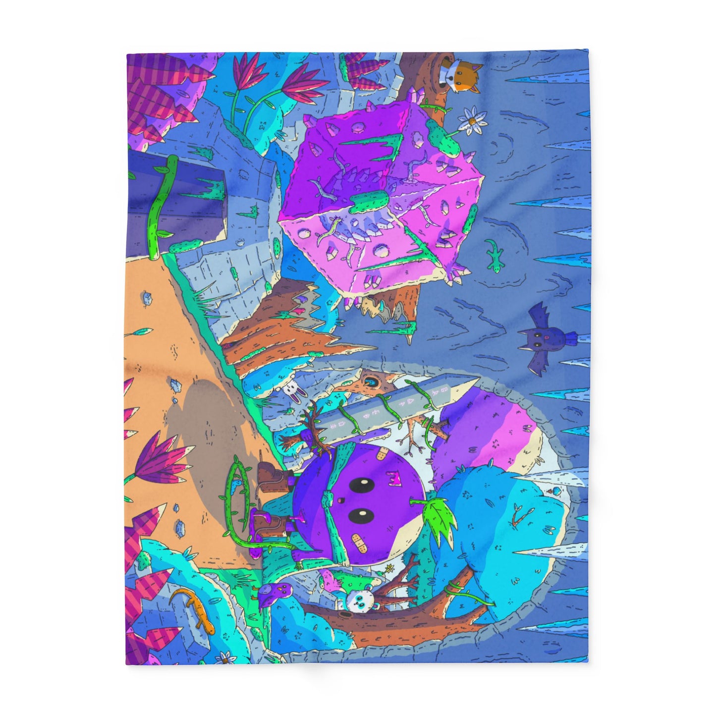 The Bizarre Adventures Of GrapeBoi Arctic Fleece Blanket